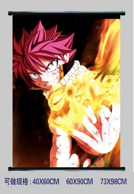 12 Styles Fairy Tail Cosplay Cartoon Wall Scrolls Decoration Anime Wallscrolls