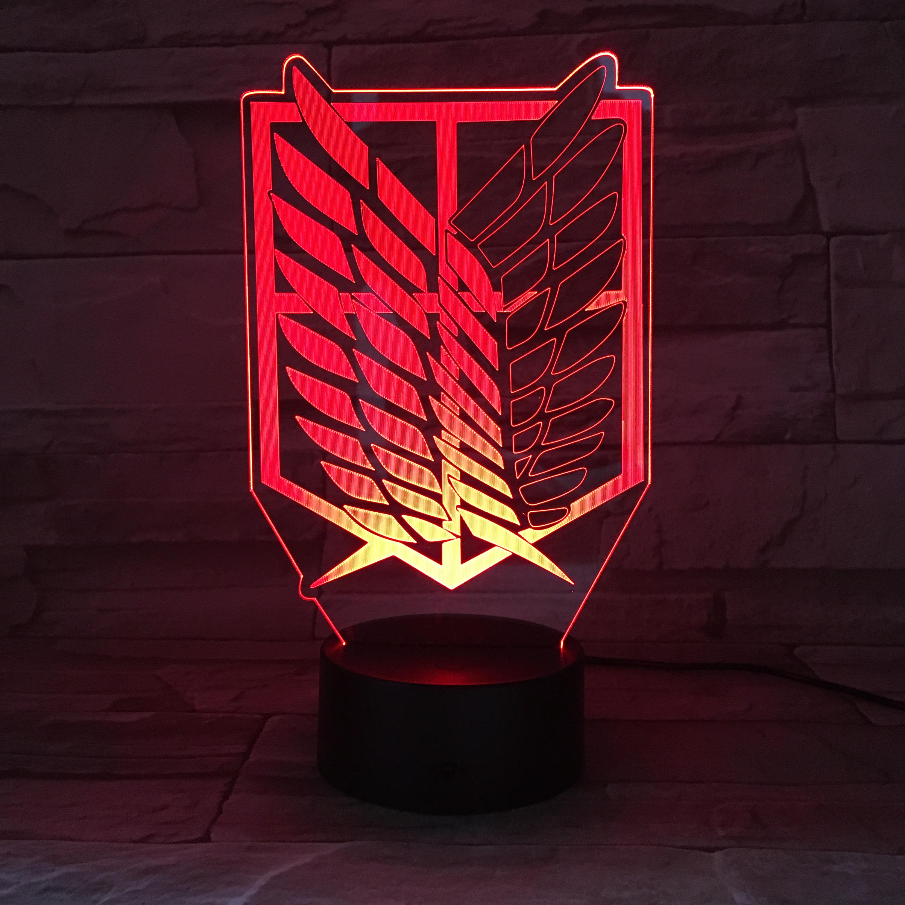 attack on titan anime 3d light