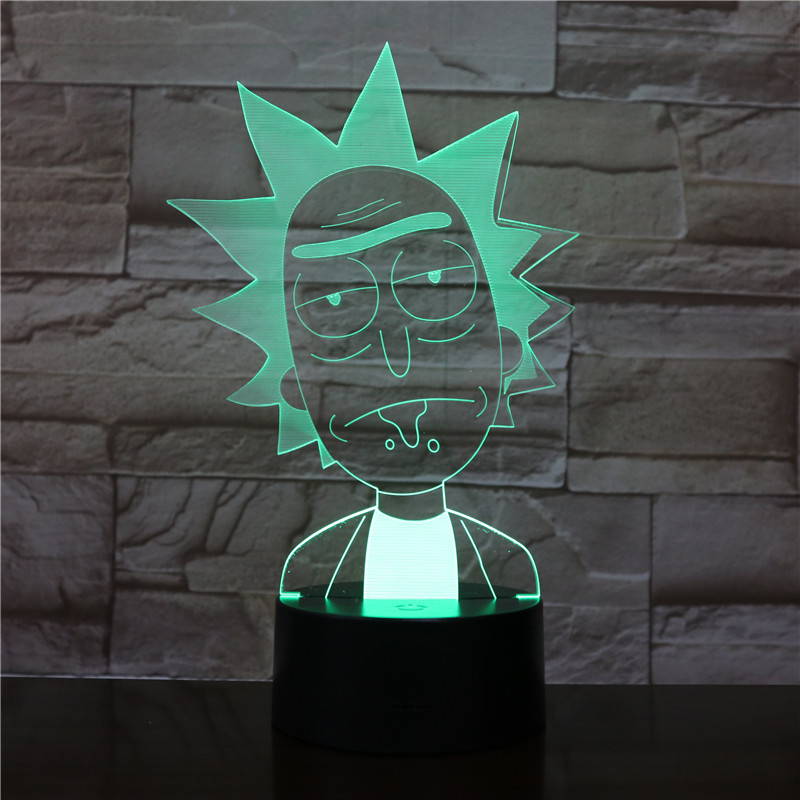 rick and morty anime 3d light