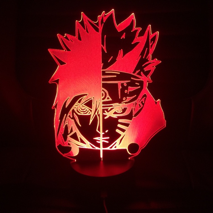 naruto anime 3d light