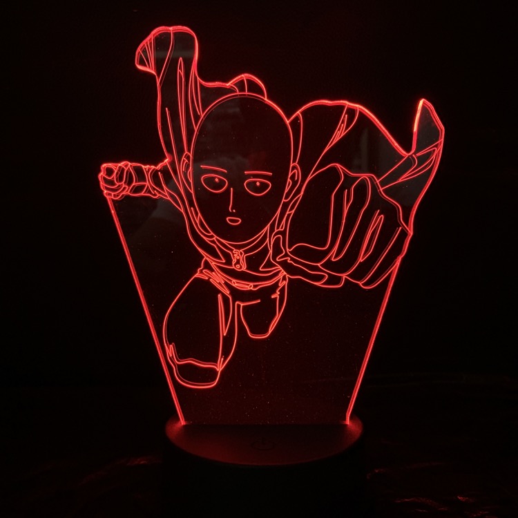 one punch man anime 3d light