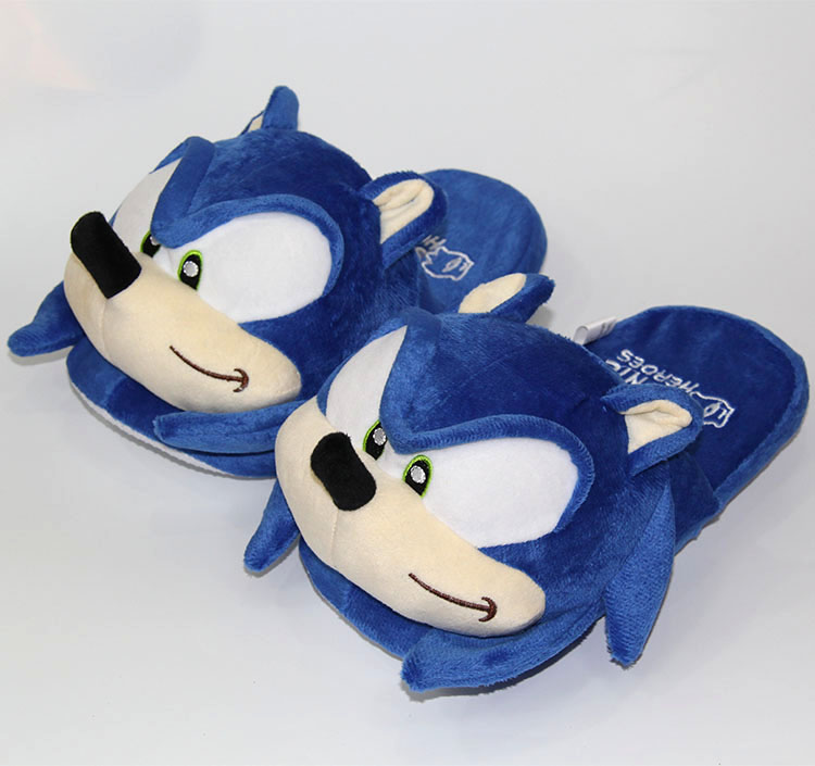 Sonic Game Cosplay Cartoon For Adult Indoor Anime Plush Slipper