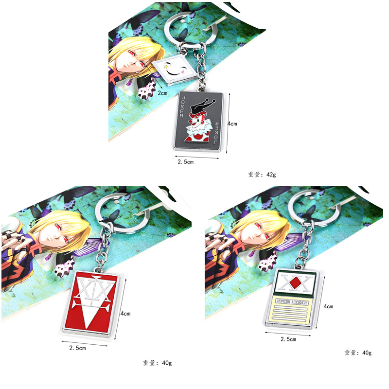 3 Styles HUNTER×HUNTER Japanese Cartoon Alloy Anime Keychain