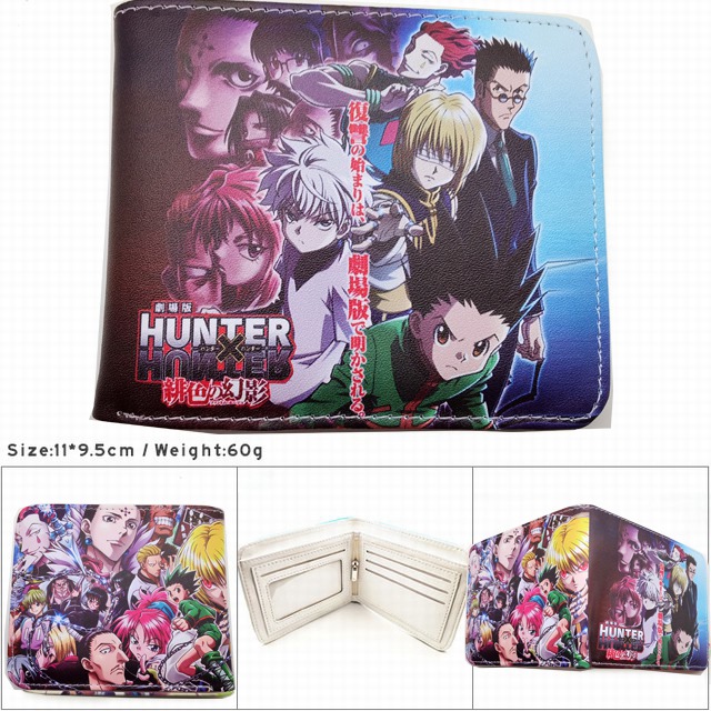 HUNTER×HUNTER Colorful Printing Anime PU Leather Fold Short Wallet