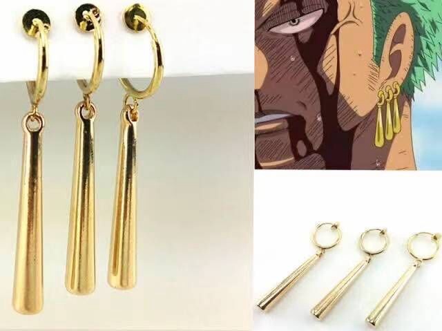 One Piece Roronoa Zoro Earring Alloy Material Anime Drop Earring