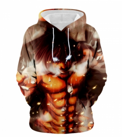 Attack on Titan/Shingeki No Kyojin Cartoon Long Sleeve Sweater Anime Hooded