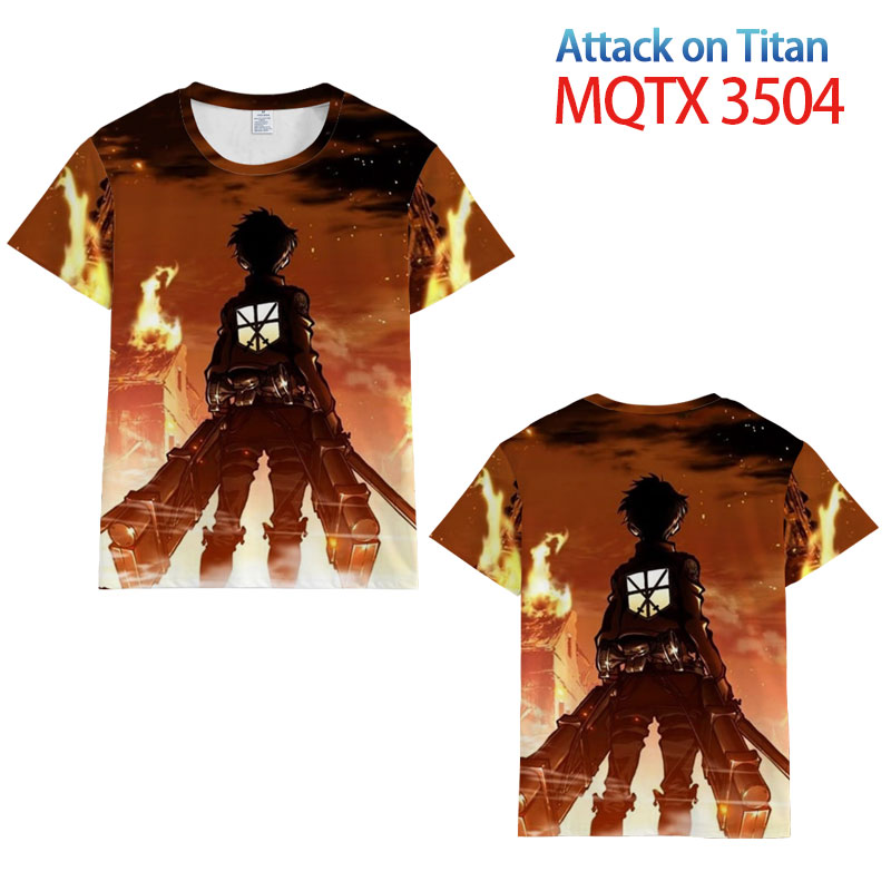 attack on titan anime tshirt