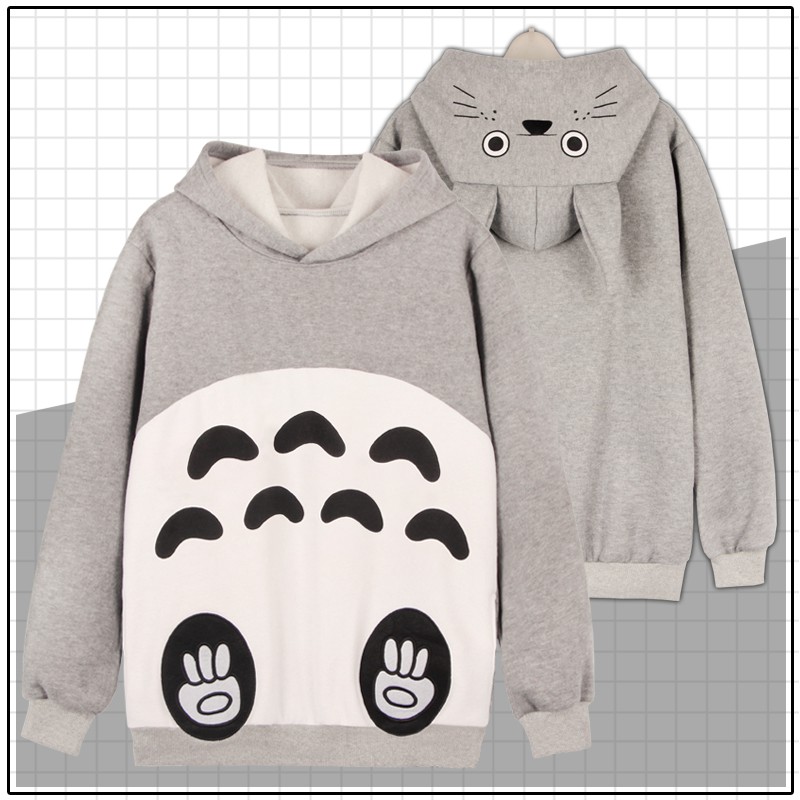 My Neighbor Totoro Cartoon Long Sleeve Sweater Anime Hooded