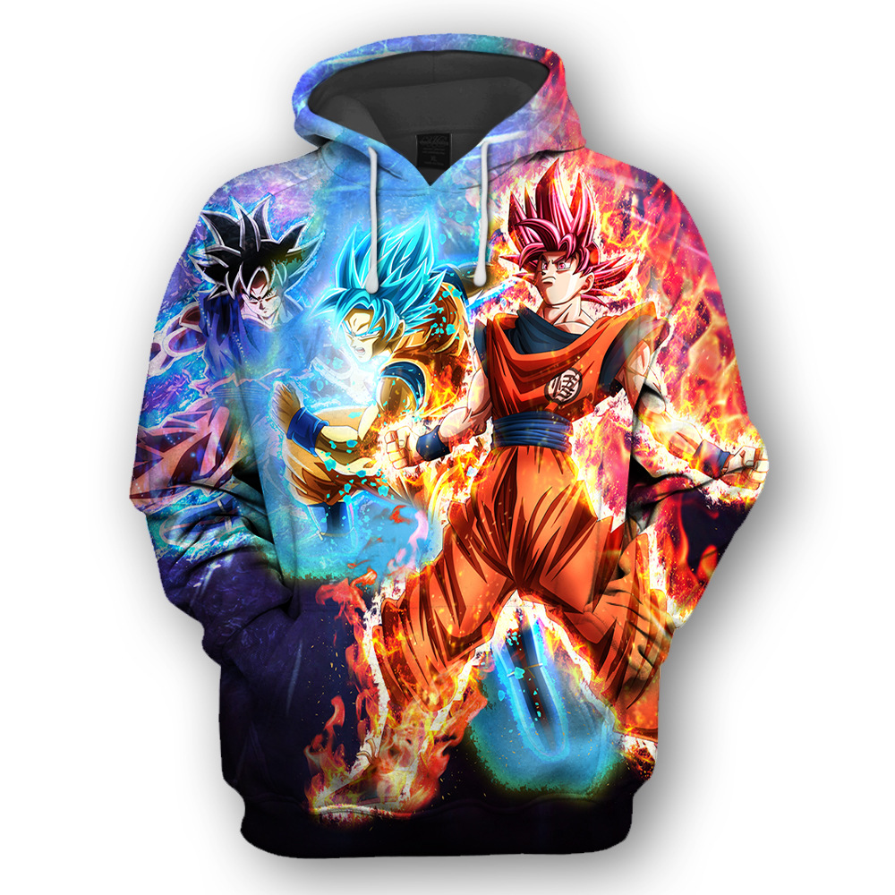 dragon ball anime 3d printed hoodie