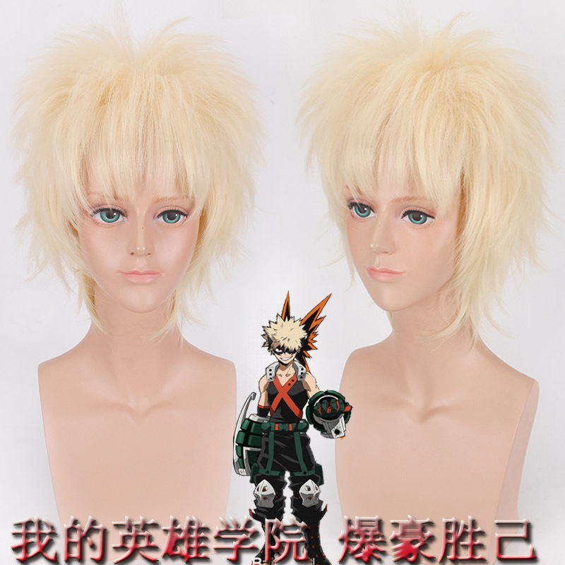 Boku no Hero Academia/My Hero Academia Bakugou Katsuki Cosplay Anime Wig