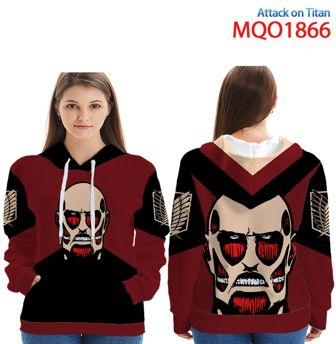 attack on titan anime 3d printed hoodie