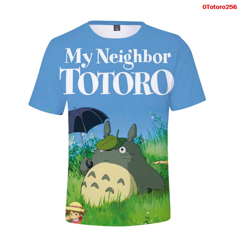 totoro anime 3d printed tshirt