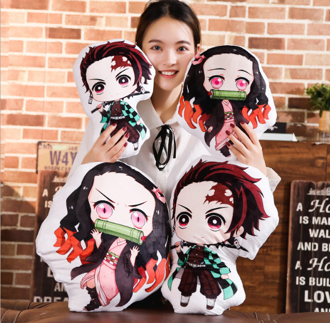 demon slayer anime plush cushion 35cm