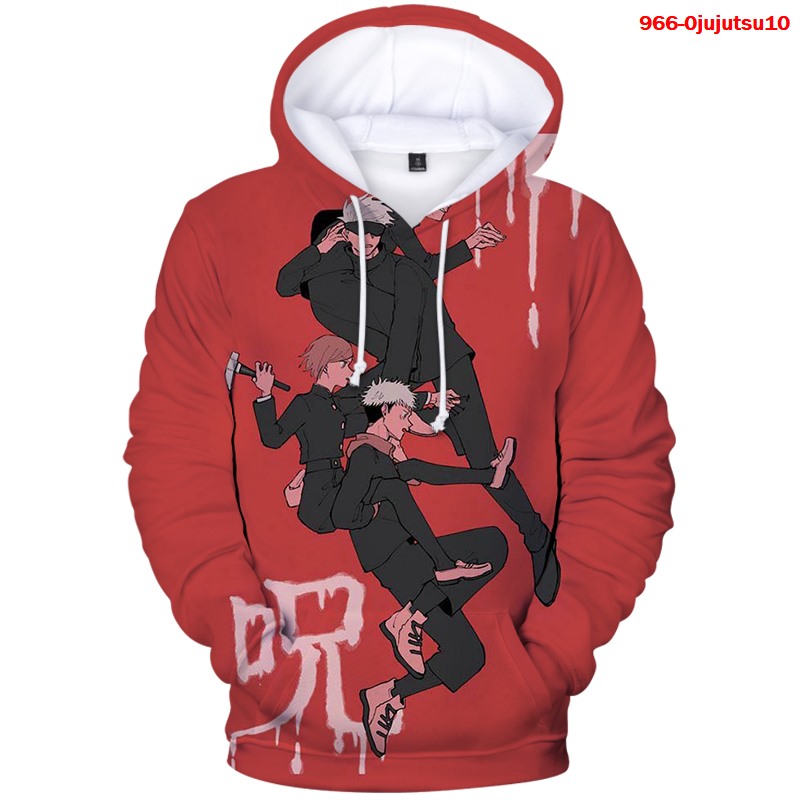 jujutsu kaisen anime 3d printed hoodie