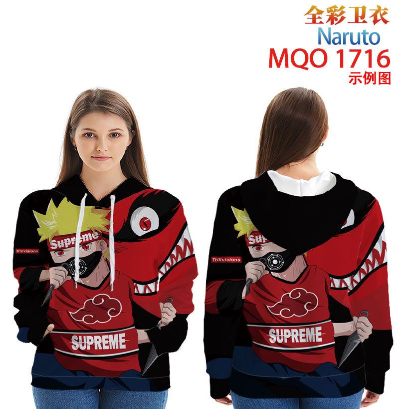 naruto anime 3d printed hoodie