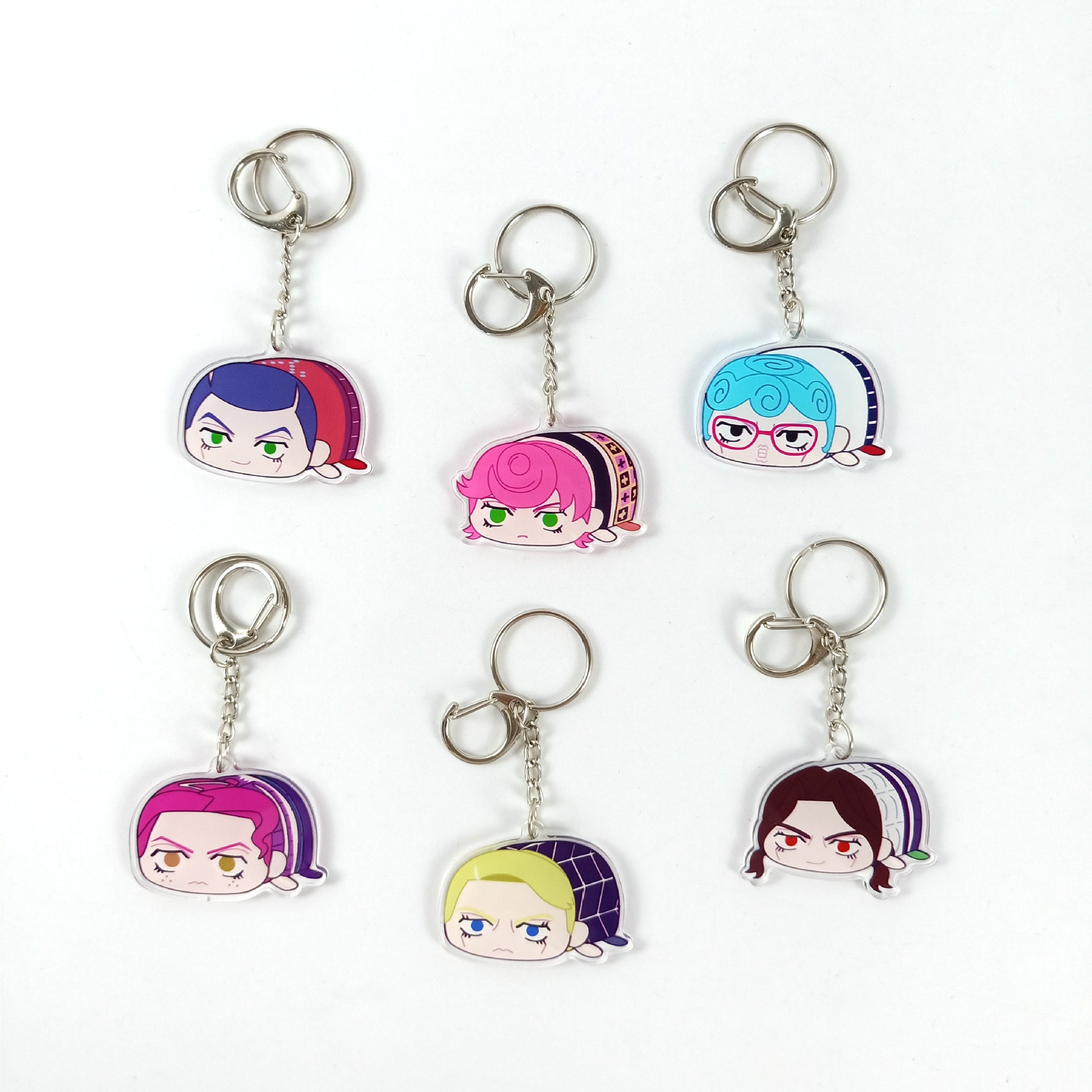 JoJo's Bizarre Adventure anime keychain random selection