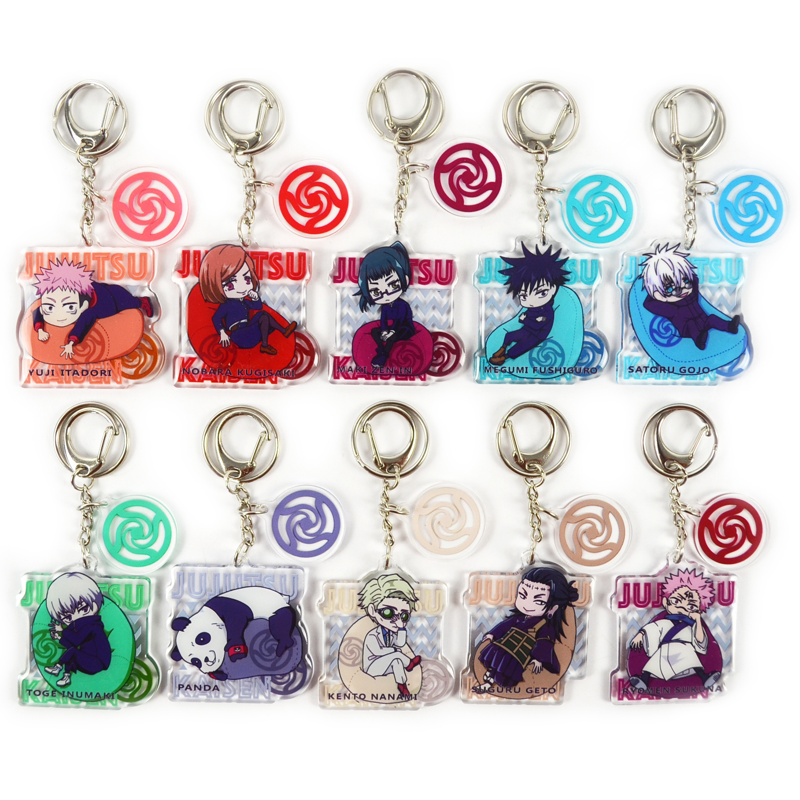 jujutsu kaisen anime keychain