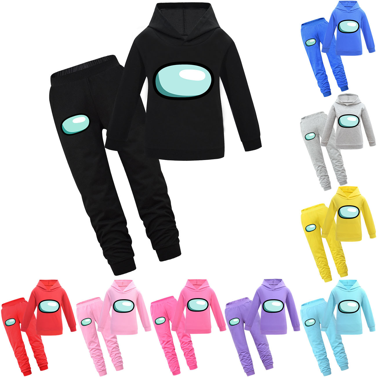 among us hoodie set