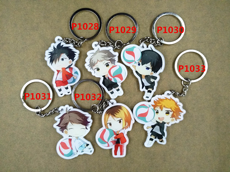 haikyuu anime keychain