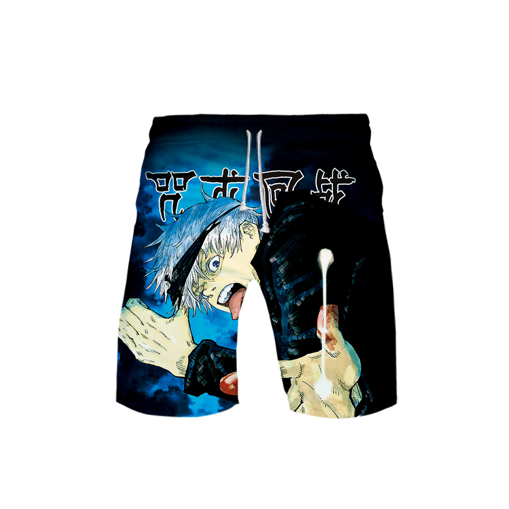 jujutsu kaisen anime 3d printed short pants