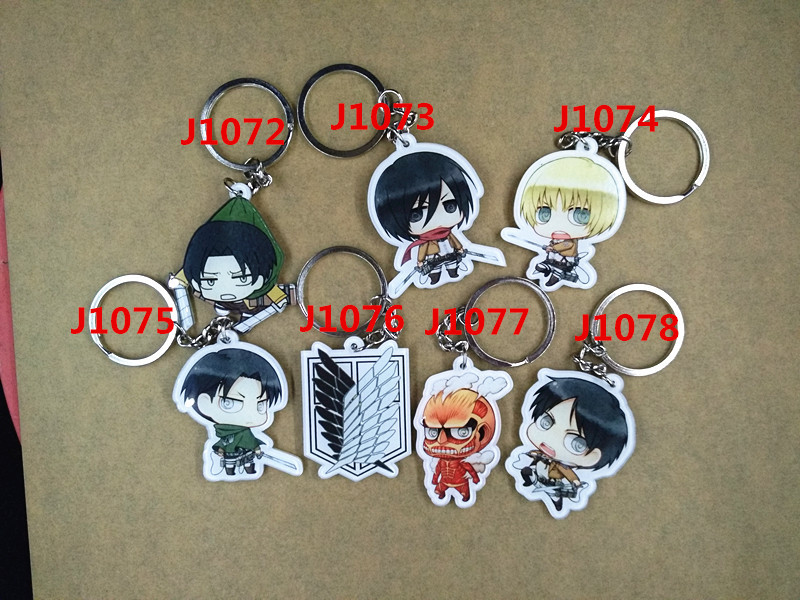 attack on titan anime keychain