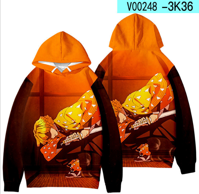 demon slayer anime 3d printed hoodie