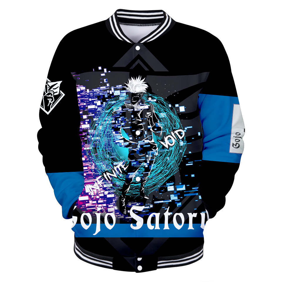 Jujutsu Kaisen anime baseball hoodie
