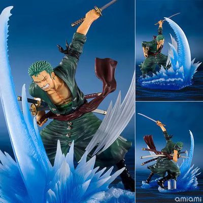 Zero One Piece Zoro Cosplay Cartoon Character Model Toys Statue Anime PVC Figure