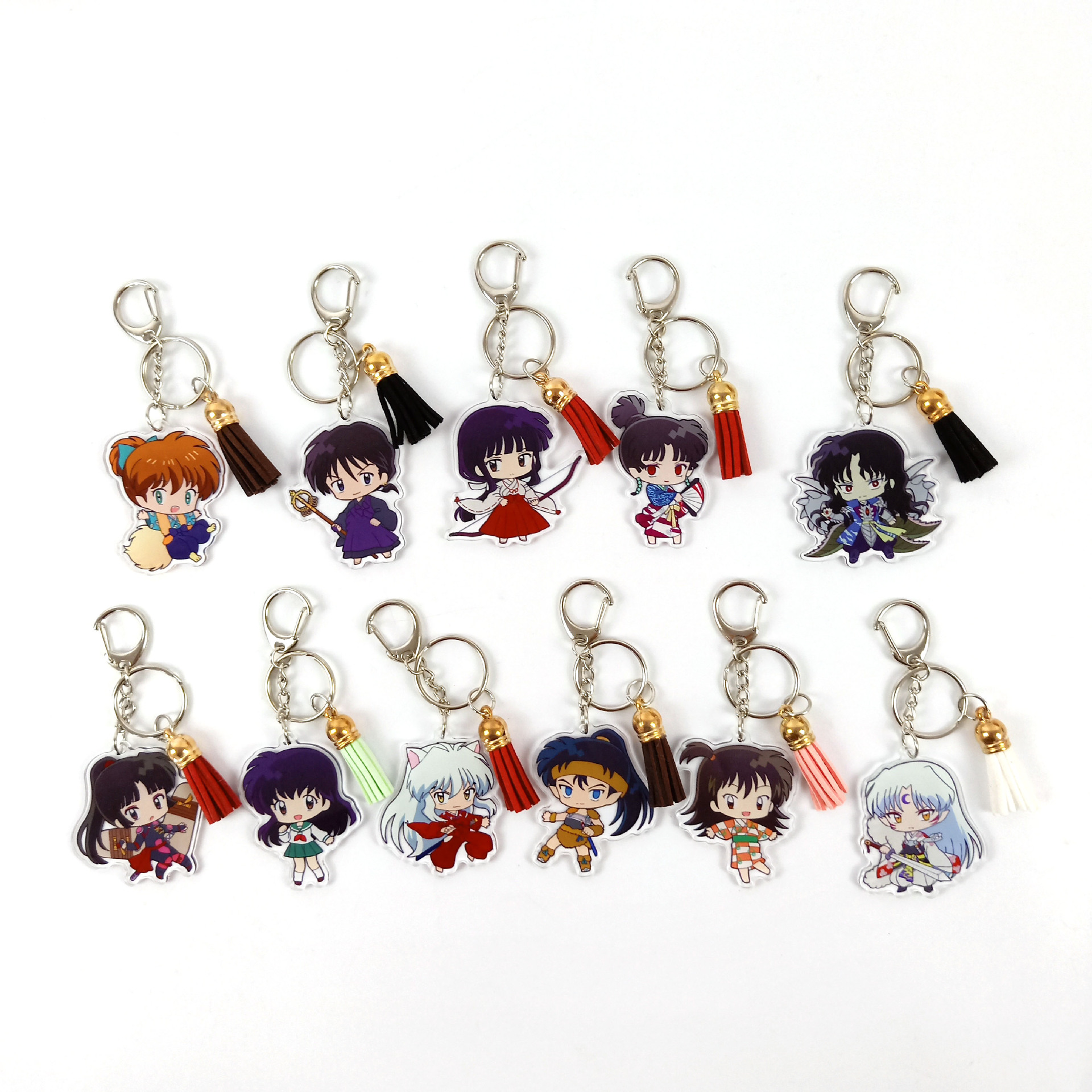 inuyasha anime keychain random selection