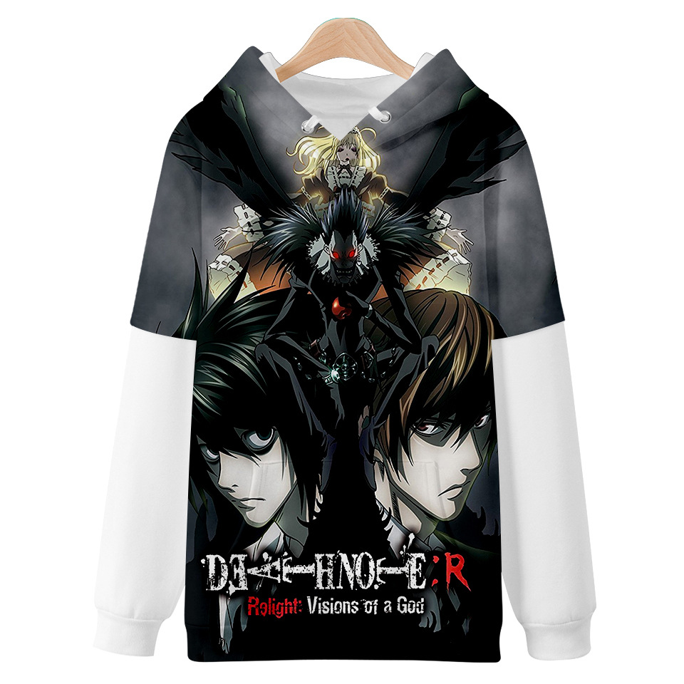 2021 death note anime 3d printed hoodie