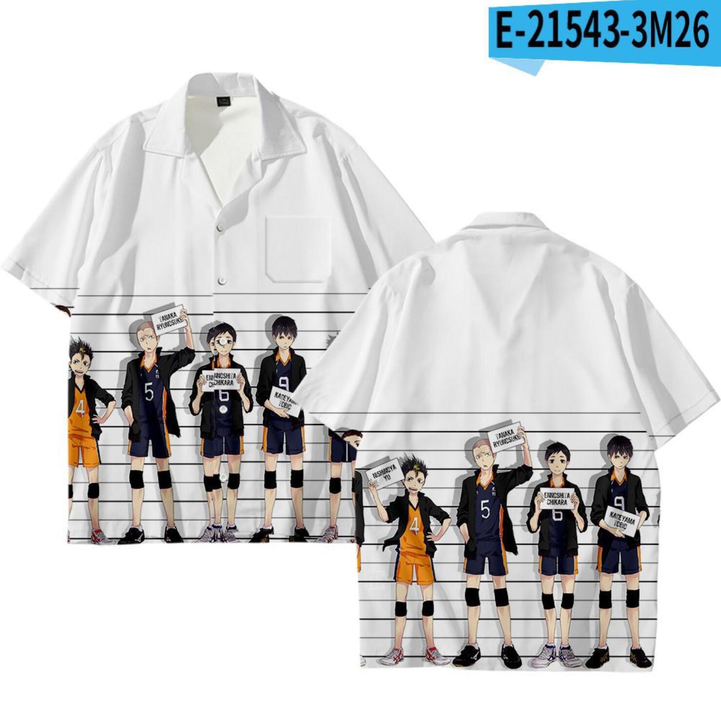 Haikyuu anime 3D printed shirt