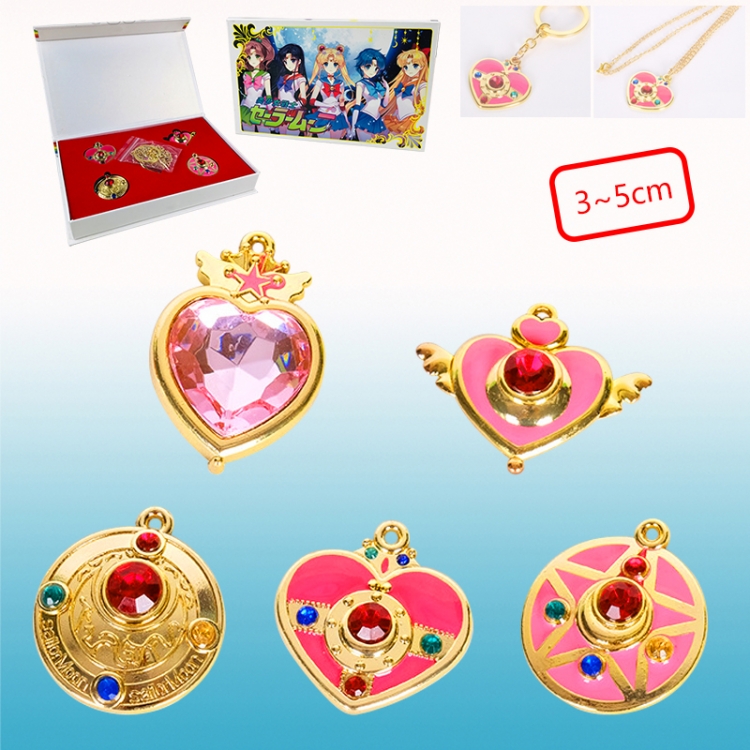 Sailor Moon anime necklace, price for a set of 5 pcs