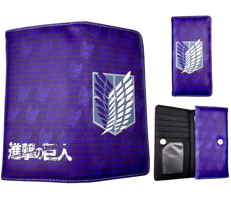 Attack on Titan anime long wallet