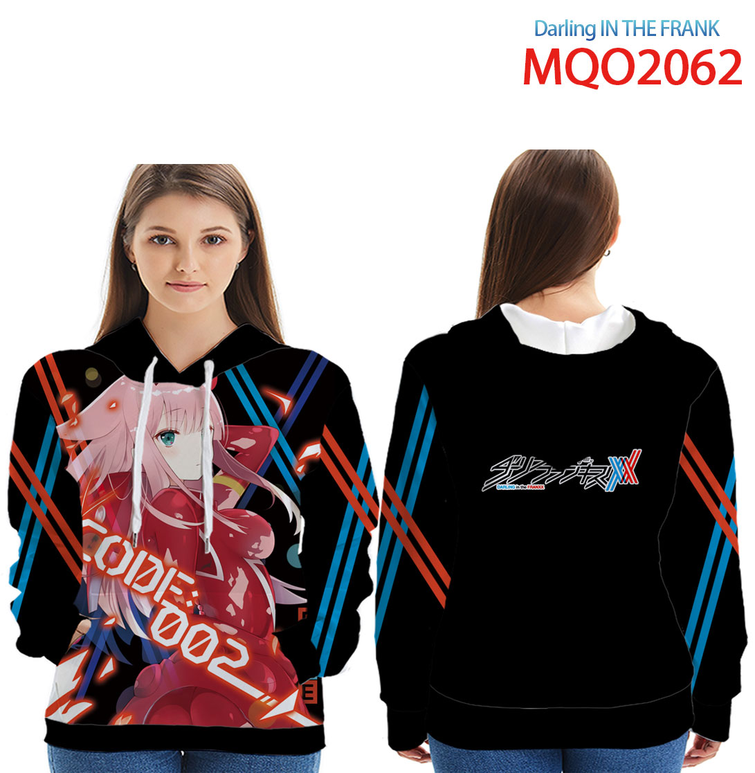 darling in the frank anime hoodie