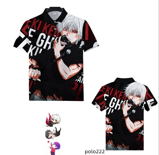 tokyo ghoul anime 3d printed tshirt