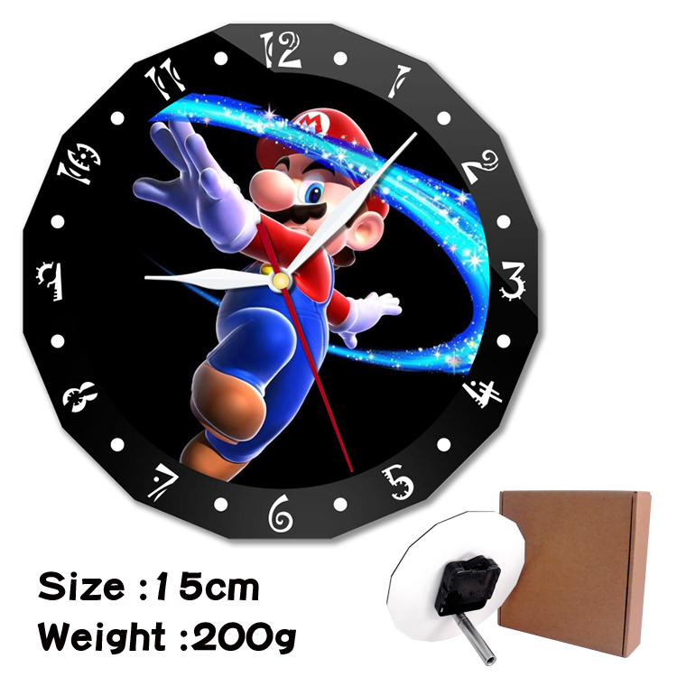 super mario anime wall clock