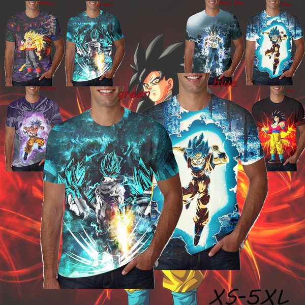 dragon ball anime 3D Printing T-shirt
