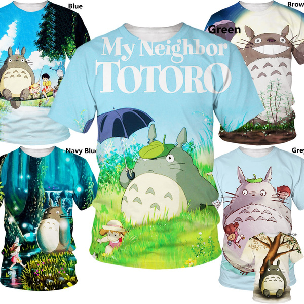 totoro anime 3D Printing T-shirt