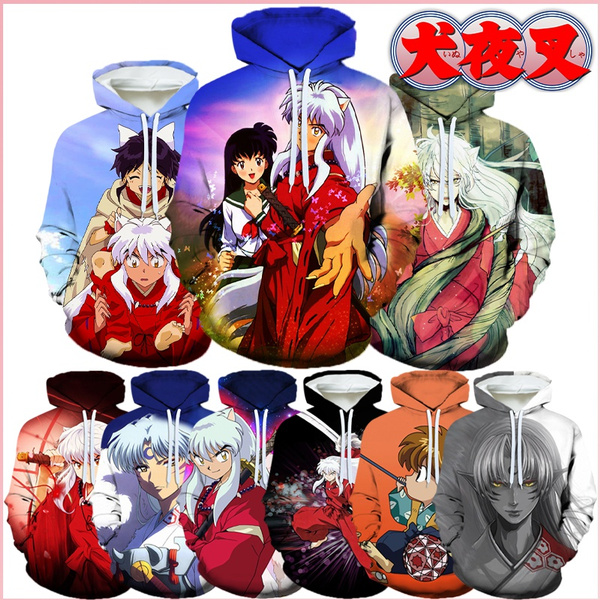 inuyasha anime 3D Printing hoodie