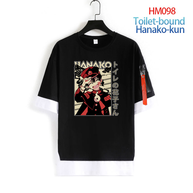 Toilet-bound Hanako-kun anime black & white cotton T-shirt 26 styles