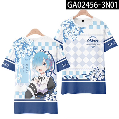Re:Zero kara Hajimeru Isekatsu anime T-shirt