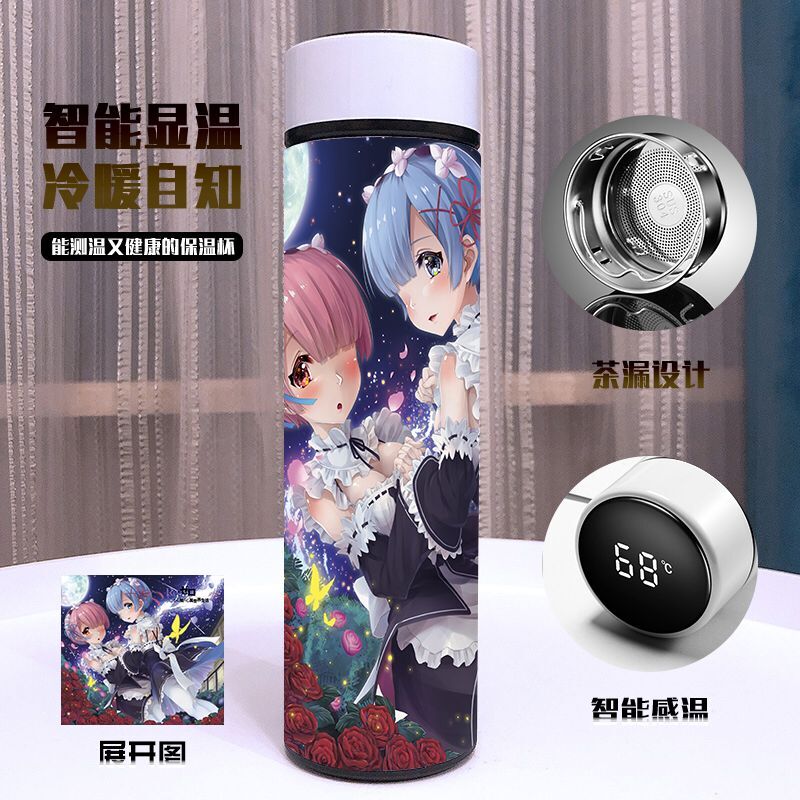 Re:Zero kara hajimeru isekai seikatsu Full Color vacuum Double layer 304 stainless steel Thermos Cup 500ML