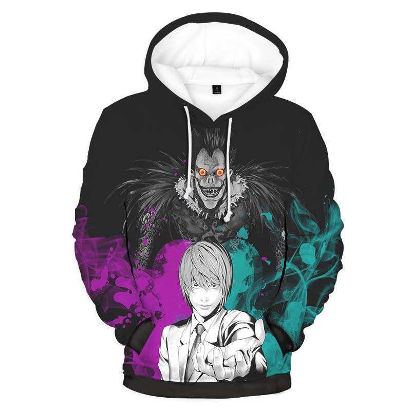 death note anime 3d printed hoodie