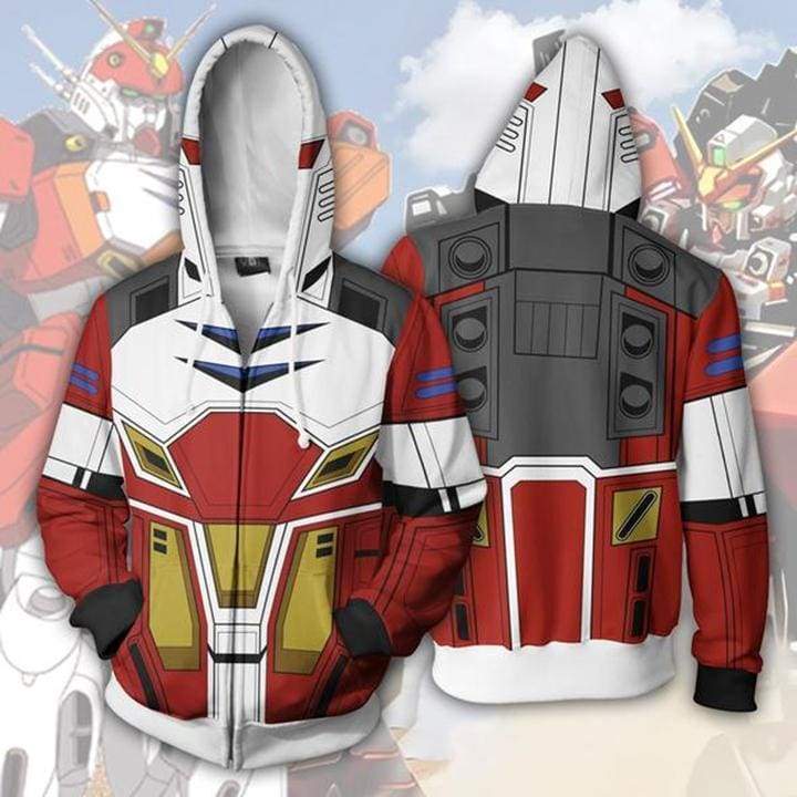 gundam anime hoodie