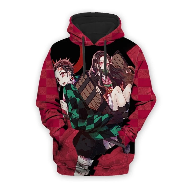 demon slayer kimets anime 3d printed hoodie