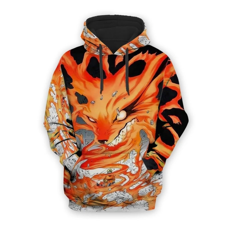 naruto anime 3D Printing hoodie