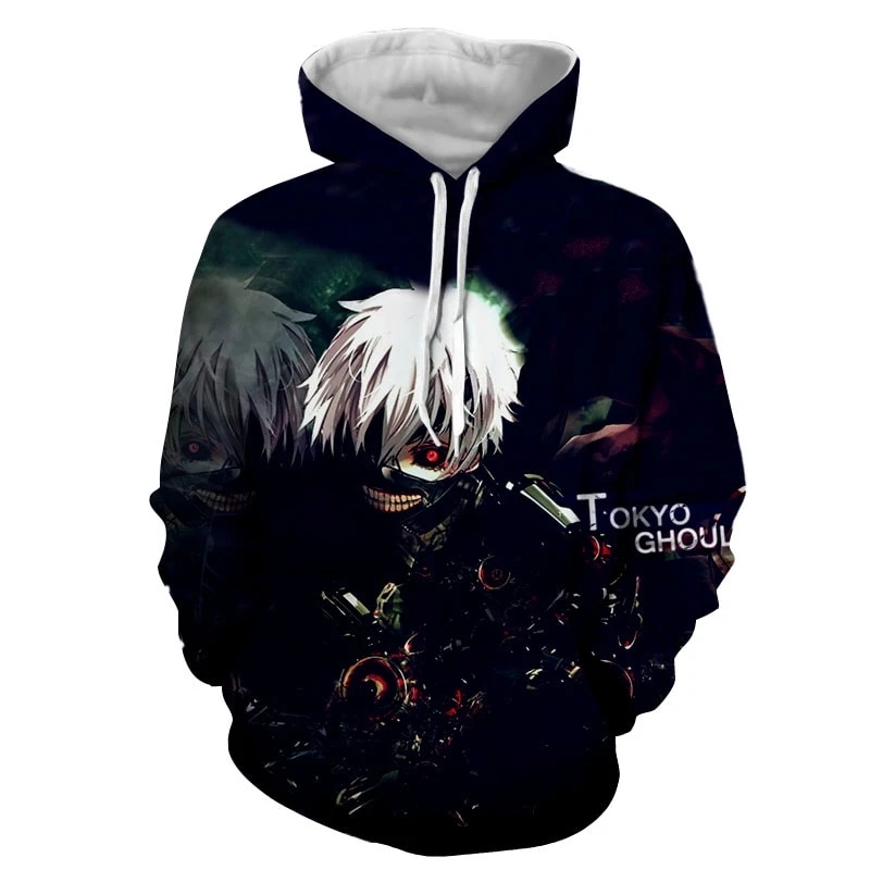 tokyo ghoul anime 3d printed hoodie