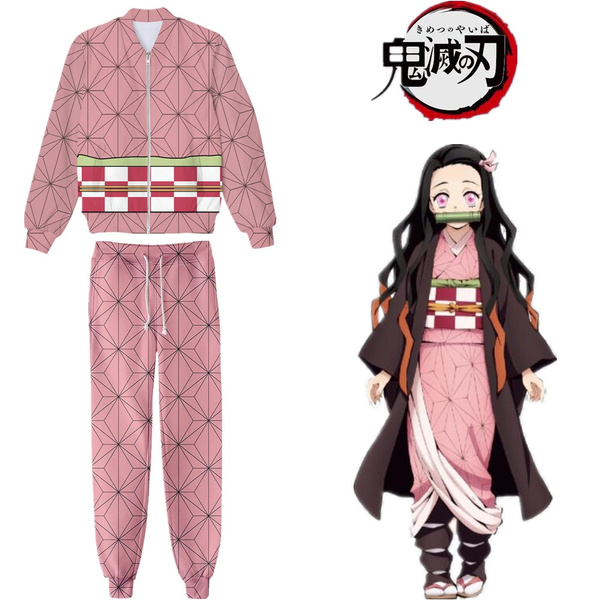 demon slayer kimets anime 3d printed hoodie Sportswear Full Set