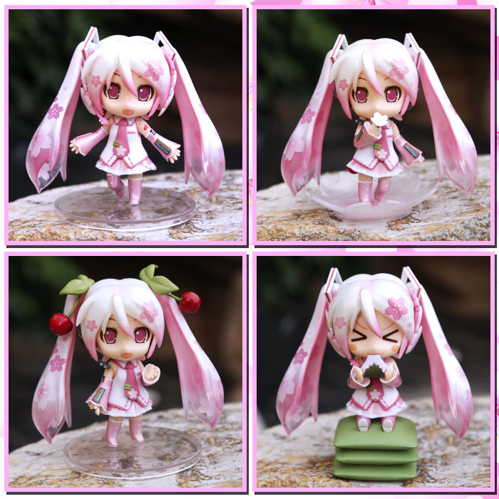 miku hatsune anime figure 12cm (4pcs a set)
