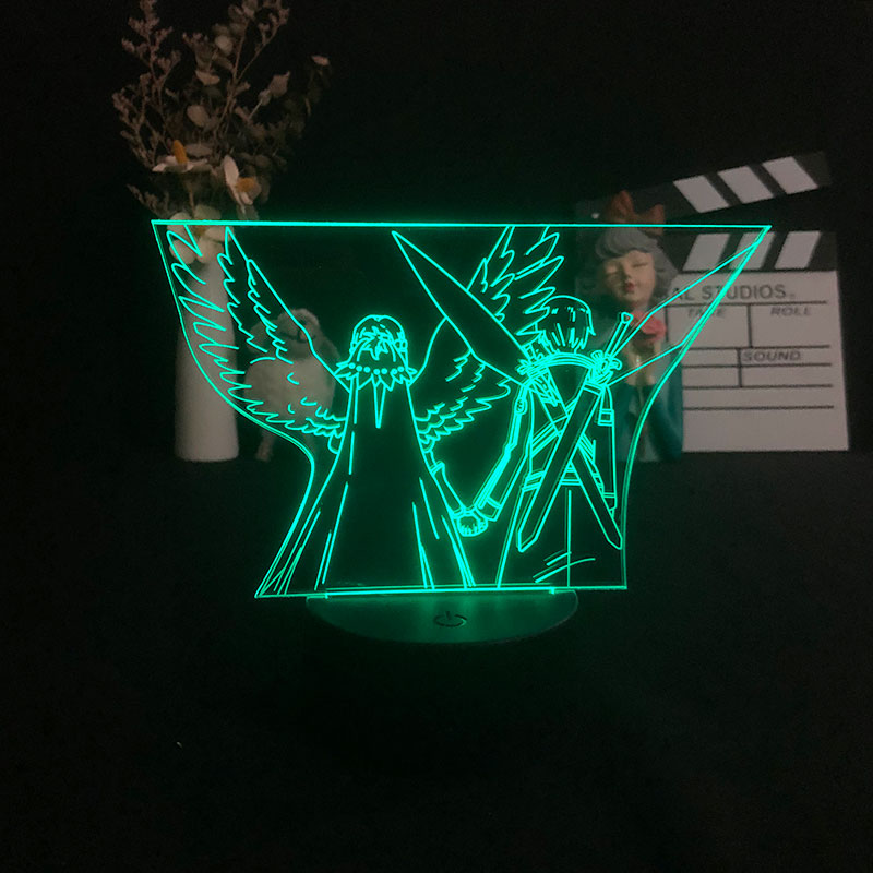 Sword art online anime 7 colours LED light